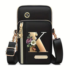Huaben Letter Z Printed Fashion Casual Messenger Bag Change New Nylon Cloth New Mobile Phone Bag Women's Bag