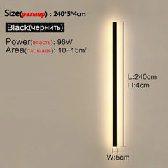 Waterproof Wall Light Outdoor Garden Wall lamps LED Lights Modern Nordic  Living Room TV Background IP65 110/220v Wall washer