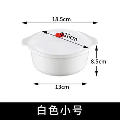 Microwave Oven Special Box Heated Soup Pot Rice Steamed Hot Steamed Buns with Lid Eco-friendly Food Grade Kitchen Tool