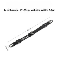 Outdoor Camping Multifunctional Hanging Strap Tactical Molle Storage Bag Shoulder Strap Durable Carabiner Clips for TravelHiking