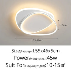 QIYIMEI Modern LED Chandelier Indoor Lights For Bedroom Study Living Room Lighting Lamps Luminaria Lustres HOME Decoration