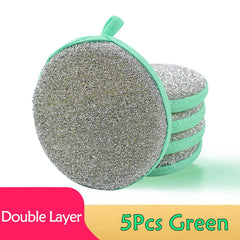 5/10/20pcs Double Side Dishwashing Sponge Dish Washing Brush Pan Pot