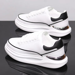 New Couple's Small White Shoes Men's Shoes Women Sports Shoes Men's Sneakers Increased Height Inside Casual Sports Shoes