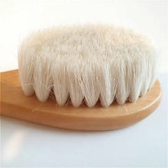 2/3pcs Newborn Wool Baby Wooden Brush Comb Newborn Hair Brush Infant