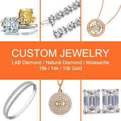 Mishang Jewelry With GIA IGI Certificate Round Lab Grown Diamonds 0.3ct 0.5ct 0.8ct 1ct 1.5ct 2ct 3ct Created Diamond Wholesales