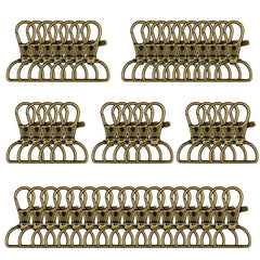 8/15/25/50/80pcs Swivel Snap Hooks D-Ring Keychain Clips Lanyard
