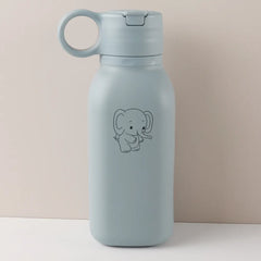 450ML Custom Name Silicone Straw Cup, Personalized Cartoon Pattern Water Bottle, Leakproof Sports Water Bottle for Kids Adults