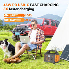 Gaiaray Solar Power Station 500W 300W Solar Generator 460WH 230WH Super Fast Charging APP Control Emergency Power Station for Home Camping Power Outages 110V US Warehouse