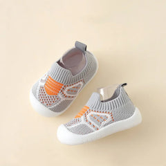 Baby Shoes Anti-Slip Breathable Infant Crib Floor Socks with Rubber