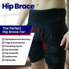 1 PCS Sciatica Nerve Pain Relief Thigh Compression Brace For Hip Joints Arthritis Groin Wrap Brace Protector Belt Legwarmers New