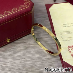 Rose Gold Silver Plated Diamond Studded Bangle Bracelet for Women 16 17 18 19 Size Fashion Jewelry Bracelets