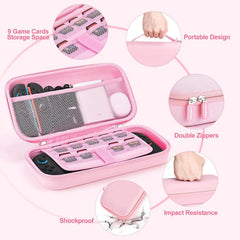 EVA Hard Shell Protective Case for Nintend Switch 2 - Shock Resistant, Waterproof, Portable Storage Bag with 19 Game Card Slots