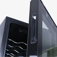 Freestanding Wine Cooler Beverage Fridge Glass Door Outdoor Refrigerator Electric Cabinet for Home Bar Patio Drink Storage