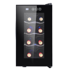 8/12-Bottle Wine Cooler | Compact Peltier-Type Countertop Wine Cooler | Smart Temperature Control | Quiet Operation(Customized)