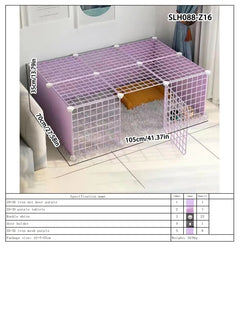 Dog Pet Fence Indoor Isolation Gate Dog Cage Small Dog Iron Guardrail Freely Combinable Cat and Dog Pet Fence
