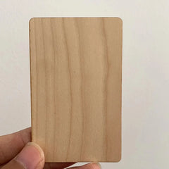 1pcs  12 colors wood 13.56mhz NFC Blank Bamboo black walnut cherry beech Wooden Membership Card NFC Contactless Business Card