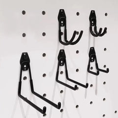Garage Heavy Duty Metal Hook Organizer Steel Wall Mount Anti-slip Bicycle Hanger Hooks Ladders Bulky Items Storage Garden Tool