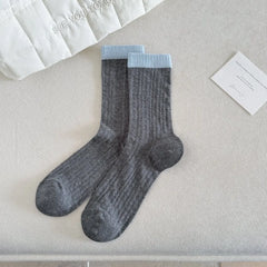 Transparent Crystal Silk Socks Women Fashion Ultra-thin Summer Harajuku Crew Socks Flower Streetwear Elastic Long Mesh Socks