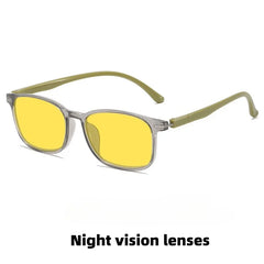 Fashionable Color Blocking Night Vision Blue Light Blocking Glasses Orange or Red Lenses for Computer Gaming Protective Eyewear