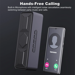 Bluetooth Speaker Portable Wireless,10W Dual Driver Stereo Loud Bass,TWS FM TF USB AUX Hands-Free,BT 5.0 10H Home Outdoor Party
