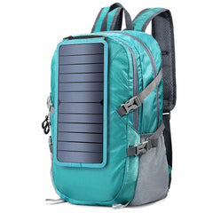 Multi-Function 7W Solar Panel Backpack with Type-C/USB Ports for Emergency Charging
