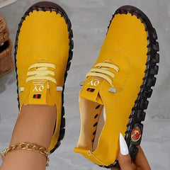 Women Sneakers 2025 New Designer Shoes Loafers Soft-soled Roman Breathable Outdoor Women Retro Big Size Single Shoes for Women