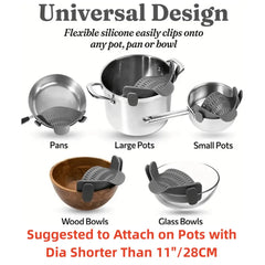 1pc, Strainer, Pot Strainer, Adjustable Clip on Strainer for Pots Pans