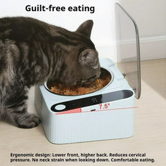 The latest smart cat bowl automatic induction opening lid ABS dustproof, insect-proof and moisture-proof pet products