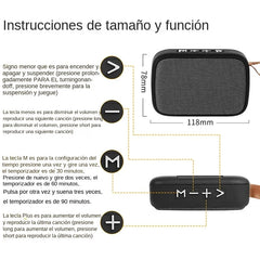 Mini Bluetooth Speaker HIFI Speakers Soundbar Portable Bluetooth 5.0 Wireless Soundbar 500mAh Battery For Outdoor Indoor Sports