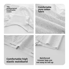 Women Cotton Boyshort Panties Letter Wide Waistband Mid Waist Breathable Soft Comfortable Ladies Underwear