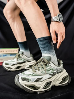 Low-Top Thick Platform Man Casual Sneaker Spring and Autumn Designer Trend 2025 Comfortable High Quality Sports Shoes for Men