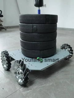 80Kg Load Robot Car Chassis With 152mm Metal Mecanum Wheel 24V Encoder Motor RC Tank Car for Arduino Programmable Robot DIY Kit