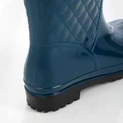 Fashionable and Minimalist Style Drawstring and Tight Mouth Waterproof and Anti-Slip Outdoor Work Women's Rain Boots