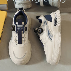 Autumn New Men's Versatile High-Top Trendy Thick-Soled Running Shoes