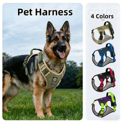 Pet Dog Tactical Harness Reflective For Medium Large Dogs Vest Adjustable Reflective Big Dog Harnesses Pet Accessoires Supplies