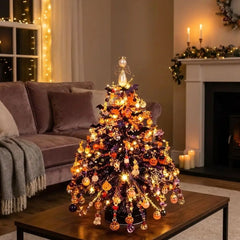 Handmade DIY Beaded Christmas Tree Kit with Light Up Crystal Bead Mini Bead Weaving Set Sparkling Educational