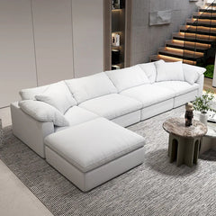 Modern Design l Shape Sofa Set Living Room Furniture Sectional Couch Set Modern Living Room Sofa White Sofas for Home