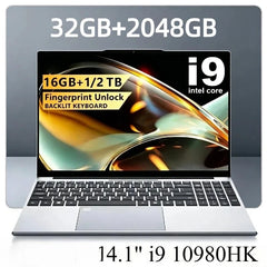 FlipStylez™ Intel Core i9-10980HK 14.1" Pro Laptop | 8C/16T | Up to 5.3GHz | 32GB RAM | Up to 2TB SSD | Windows 10 Pro | Gaming & Office Notebook | FlipStylez LLC®