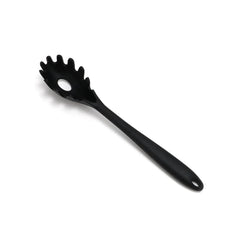 11.2 inch Pasta Fork Premium Silicone Spaghetti Strainer Heat Resistant Noodle Spoon Server Food Grade Kitchen Cooking Tools