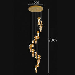 Modern Crystal stair chandelier lights indoor lighting Ceiling lamp hanging light led Chandeliers for living room indoor lightin