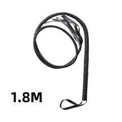 1.8m Synthetic Leather Whip, Western Cowboy Prop Whip for Circus Training Cosplay Role Play Costume Accessories
