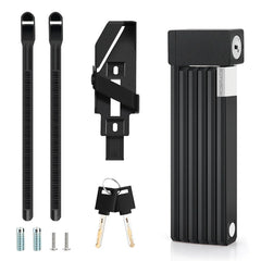 RIDERACE Foldable Bicycle Lock Portable High Security Anti-Theft MTB Bike Scooter Electric E-Bike Road Cycling Chain Locks