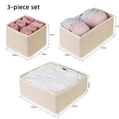 Foldable Drawer Organizers Underwear Storage Box Home Bra Socks Leggings Belts Ties Storage Organizers Box Closet Organization