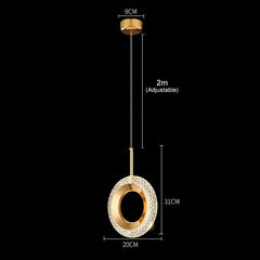 Modern Crystal LED Pendant Lamps Indoor Lighting For Home Decor Led Lights Living Room Bedroom Bedside Hanging Lamp