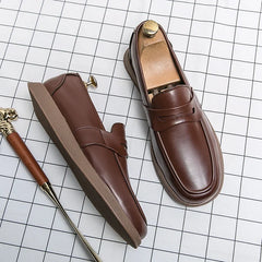 Elegant New Men's Loafers Soft Soles Comfortable Office Business Work Shoes Daily Commuting Men's Driving Shoes Anti Slip