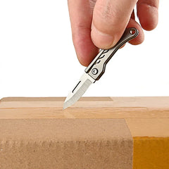 Titanium Alloy Mini Folding Knife for Outdoor Camping EDC Portable Unboxing Sharp Knife with High Hardness D2 Blade