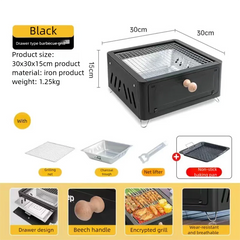 Camping Courtyard BBQ Grill Outdoor Portable Charcoal Barbecue Rack