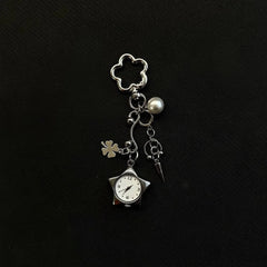 Original Hollow Heart Pocket Watch Chain Keychain Design Steampunk Clock Vintage Necklace Pendant Jewelry Watch Men Women Gift