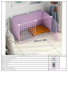 Dog Pet Fence Indoor Isolation Gate Dog Cage Small Dog Iron Guardrail Freely Combinable Cat and Dog Pet Fence