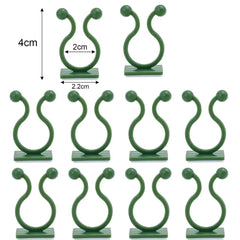 Invisible Plant Support Clips for Climbing Orchid Flower Ties Tomato Vine Plastic Garden Self-Adhesive Wall Fixture Binding Hook